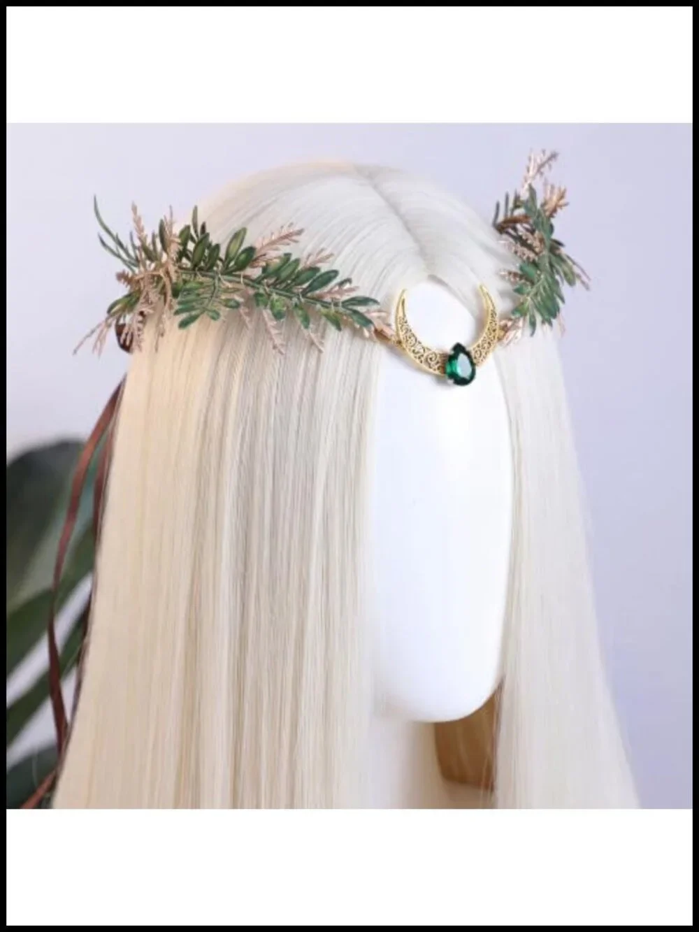 Floral Elf Circlet Fairy Crown Adjustable Woodland Renaissance Headpiece